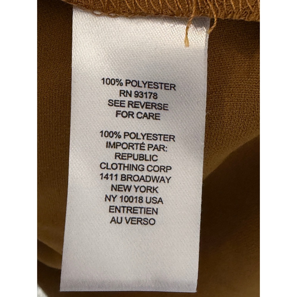 NEW Elie Tahari Womens Medium Burnt Ochre Long Sleeve Button Down Blouse Top - Picture 6 of 11